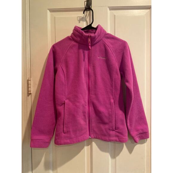 Columbia Girl's LG fleece zip front jacket - Picture 2 of 4